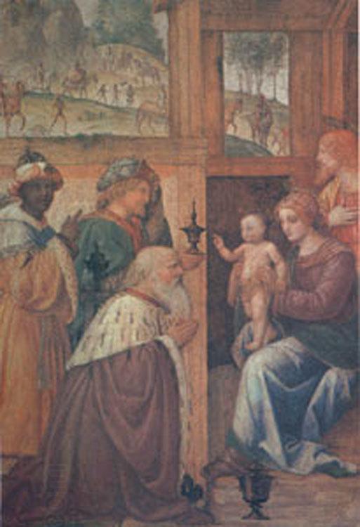 LUINI, Bernardino The Adoration of the Magi (mk05) China oil painting art